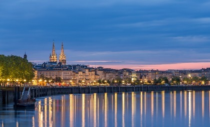Bordeaux in de avond