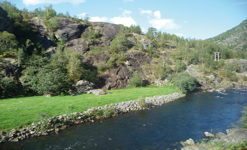 Een riviertje in Eidfjord