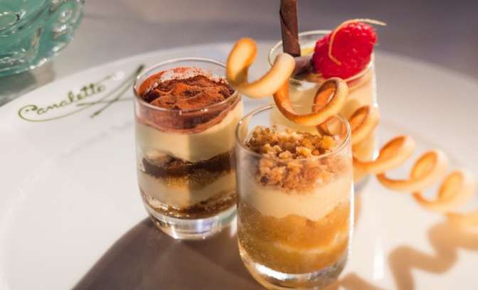 Luxe dessert van chip Prinsendam 