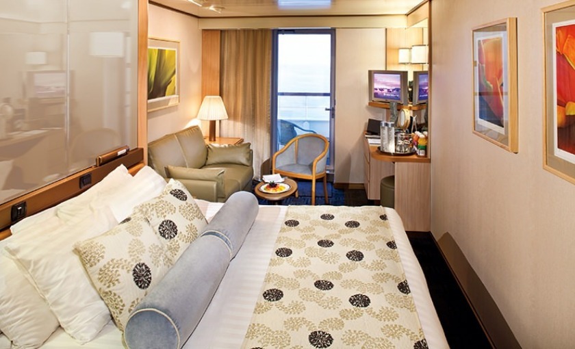 Een balkonhut op de Volendam van Holland America Line