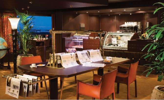Coffee bar op de MS Noordam