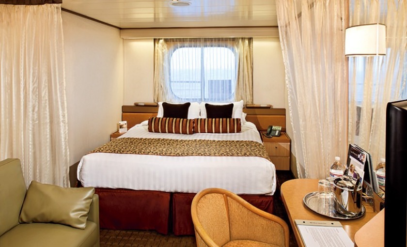 Een buitenhut aan boord van de Zuiderdam van Holland America Line