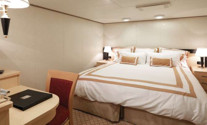 Een binnenhut op de Queen Victoria