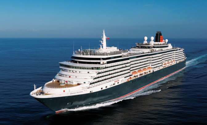 Het volledige schip van de Queen Victoria