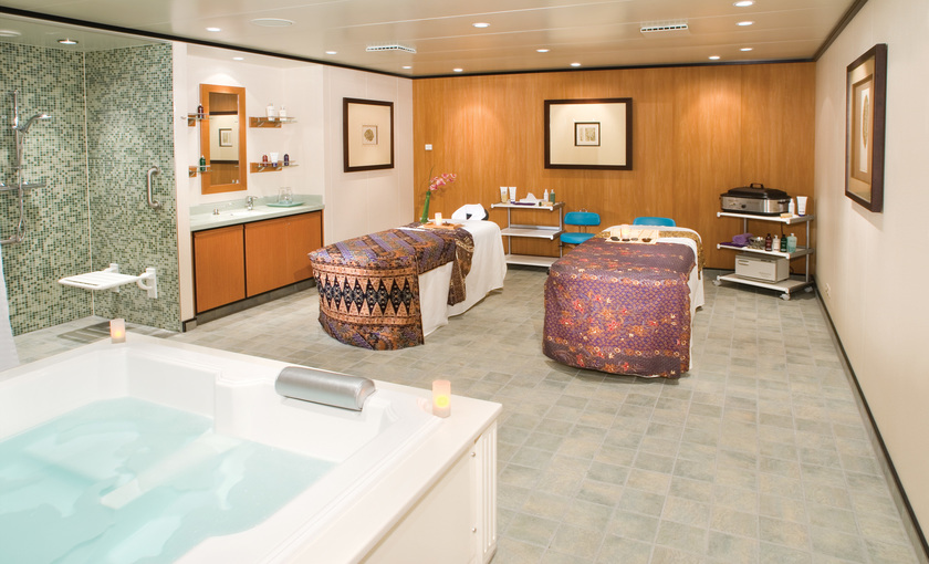 Een behandelingskamer van de spa op de Norwegian Gem van NCL