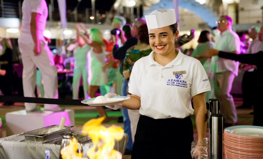 Buffet tijdens luxe avond aan boord van Azamara Quest