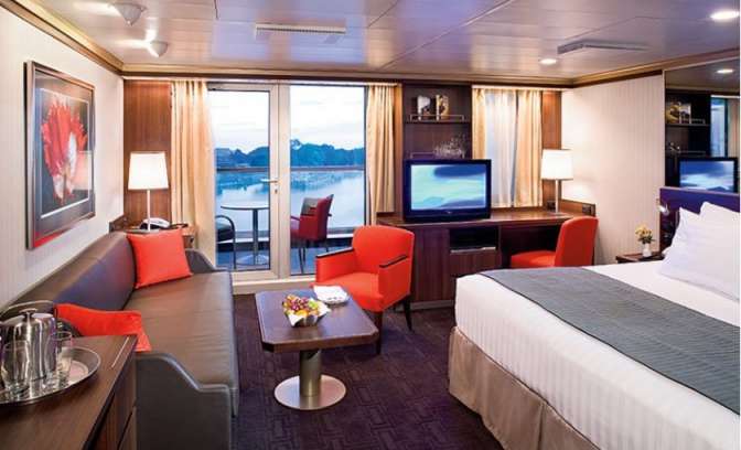 De superior veranda suite op de Eurodam van Holland America Line