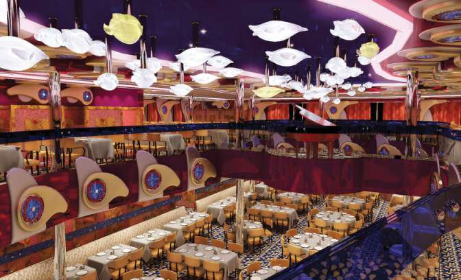 Restaurant op de Costa Deliziosa