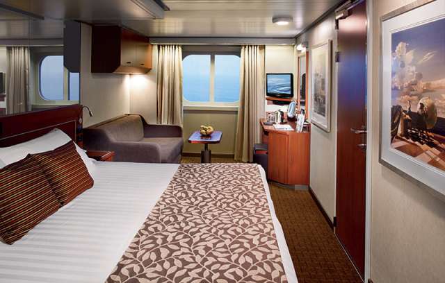 Een buitenhut op de Nieuw Amsterdam van Holland America Line