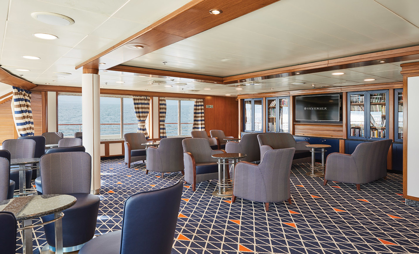 Lounge van Silversea Explorer