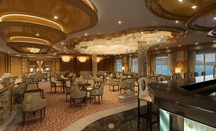Een restaurant op de Majestic Princess