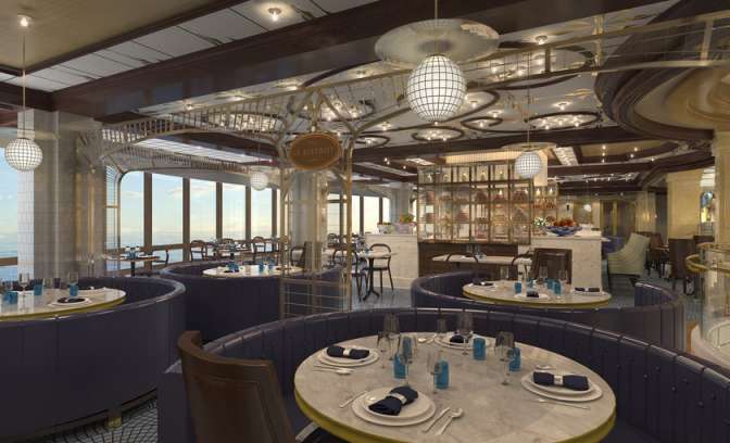 Restaurant op de Majestic Pricess