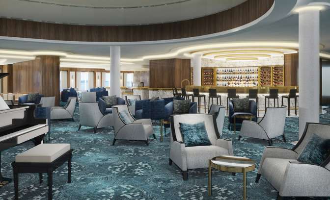 Atrium bar op de Norwegian Bliss