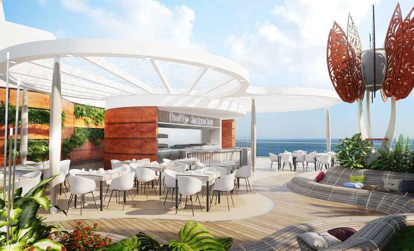 Celebrity Edge rooftop bar
