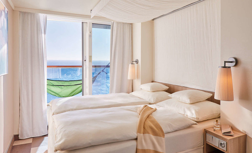 Uitzicht vanaf veranda suite