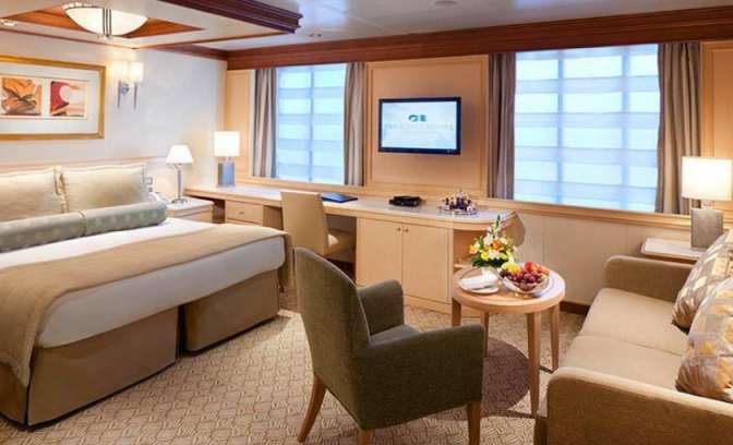 Een suite op de Golden Princess van Princess Cruises