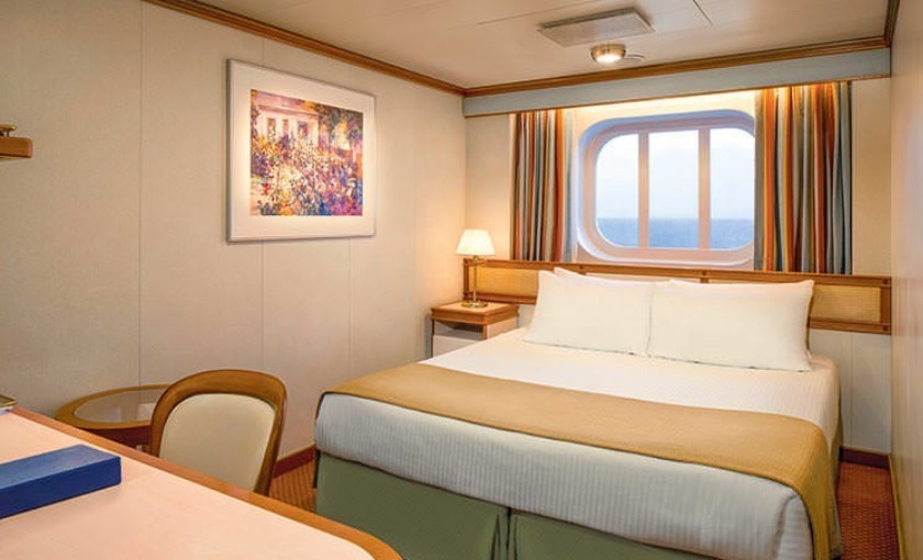 Een buitenhut op de Diamond Princess van Princess Cruises